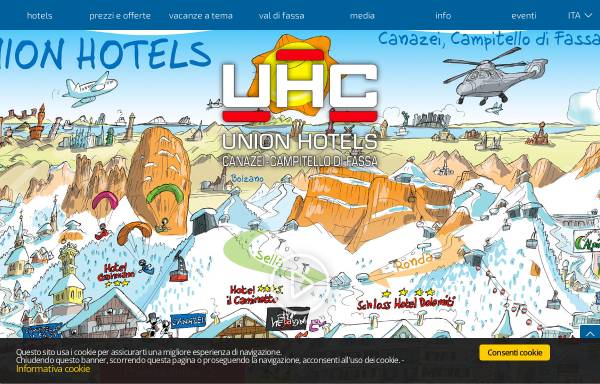 Vorschau von www.unionhotelscanazei.it, Union Hotels Canazei