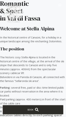 Vorschau der mobilen Webseite www.stella-alpina.net, Garni Stella Alpina