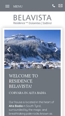 Vorschau der mobilen Webseite www.belavista.it, Residence Belavista