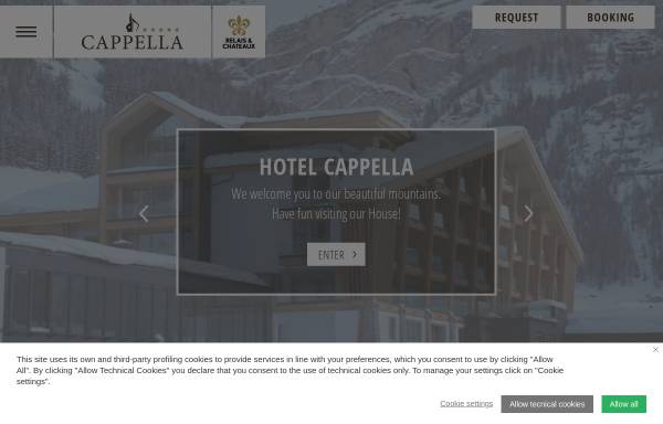 Vorschau von www.hotelcappella.com, Hotel Cappella – Residence Cappella