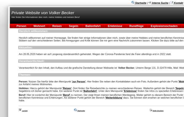 Vorschau von www.volkerbecker.de, Becker, Volker