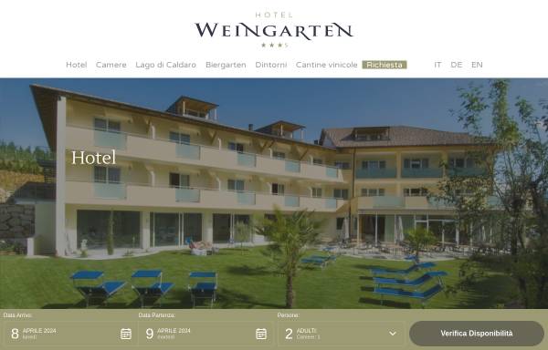 Vorschau von www.hotel-weingarten.it, Hotel Weingarten