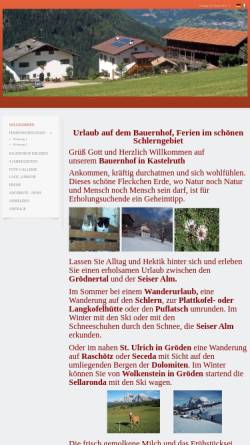 Vorschau der mobilen Webseite www.strumpflunerhof.com, Strupfluner Hof