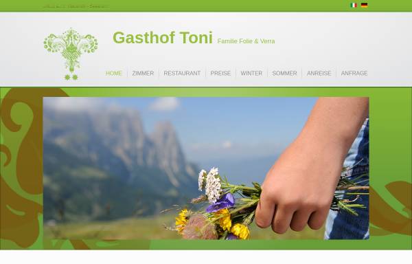 Vorschau von www.gasthof-toni.com, Gasthof Toni