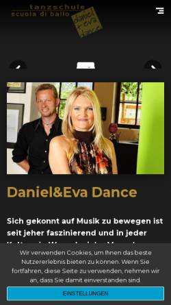 Vorschau der mobilen Webseite www.danielevadance.it, Daniel und Eva Dance