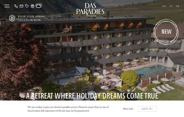 Vorschau von www.hotelparadies.com, Hotel Paradies
