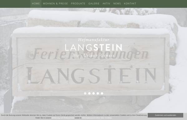 Vorschau von www.langstein.com, Ferienwohnungen Langstein