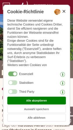 Vorschau der mobilen Webseite www.app-wiesengrund.it, Appartements Wiesengrund