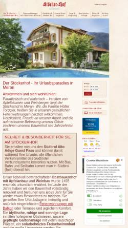 Vorschau der mobilen Webseite www.stoeckerhof.it, Stöcker-Hof
