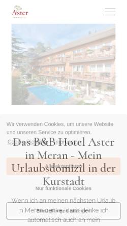 Vorschau der mobilen Webseite hotelaster.com, Hotel Aster