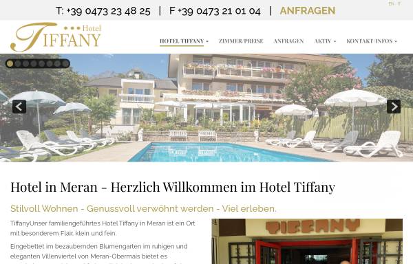 Vorschau von www.hotel-tiffany.net, Hotel Tiffany