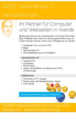 Vorschau der mobilen Webseite www.tobiasberger.de, Berger, Tobias