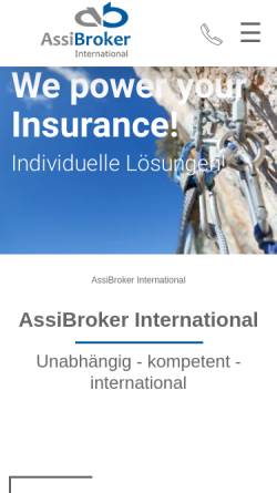 Vorschau der mobilen Webseite www.assibroker.net, Assibroker International