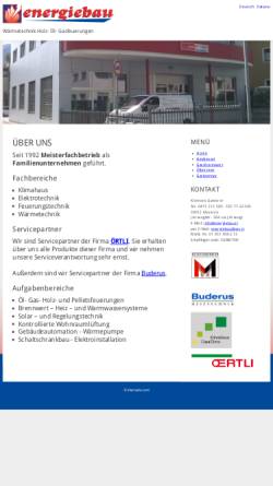 Vorschau der mobilen Webseite www.energiebau.it, Energiebau, Klemens Ganterer
