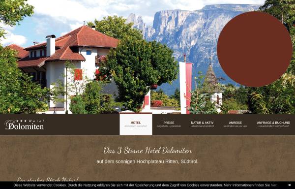 Vorschau von www.hoteldolomiten.com, Hotel Dolomiten