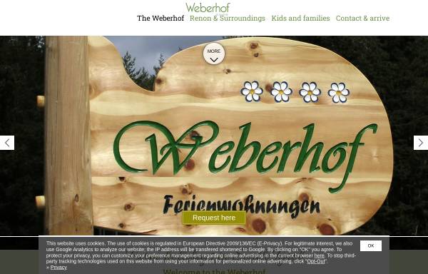 Vorschau von www.weberhof.net, Weberhof