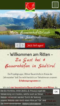 Vorschau der mobilen Webseite www.rotehenne.it, Rote Henne