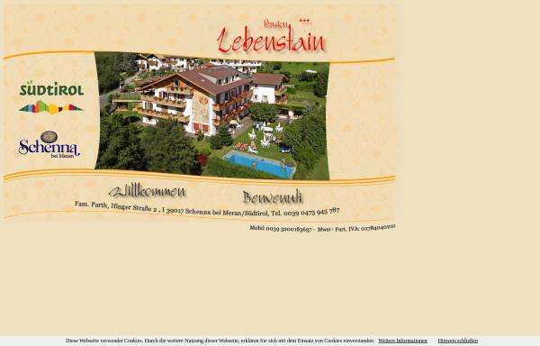 Vorschau von www.lebenstain.com, Pension Lebenstain