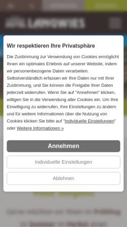 Vorschau der mobilen Webseite www.langwies.it, Hotel Langwies