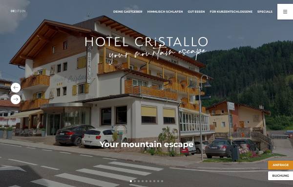 Vorschau von www.cristallo-hotel.it, Hotel Cristallo