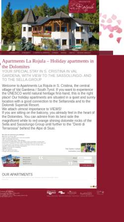 Vorschau der mobilen Webseite www.larojula.com, Apartments La rojula