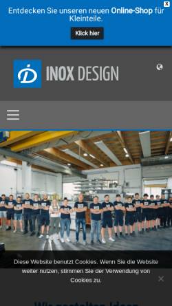 Vorschau der mobilen Webseite www.inoxdesign.eu, Inox Design