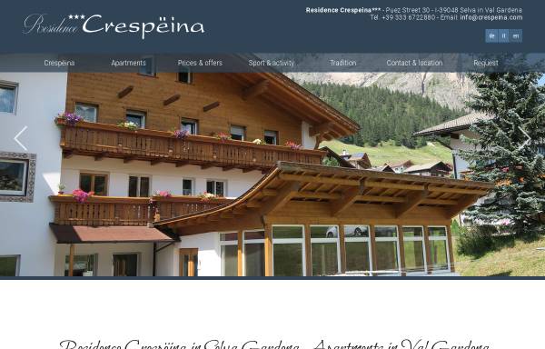 Vorschau von www.crespeina.com, Residence Crespeina