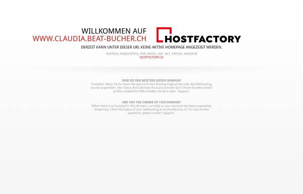 Vorschau von www.claudia.beat-bucher.ch, Bucher, Claudia und Beat