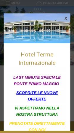Vorschau der mobilen Webseite www.termeinternazionale.it, Hotel Terme Internazionale