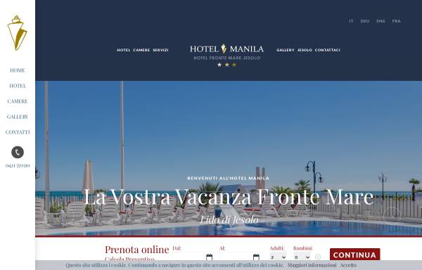 Vorschau von www.manila-hotel.it, Hotel manila