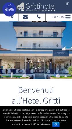 Vorschau der mobilen Webseite www.hotelgritti.it, Hotel Gritti