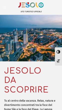 Vorschau der mobilen Webseite www.jesolo.it, Jesolo.it