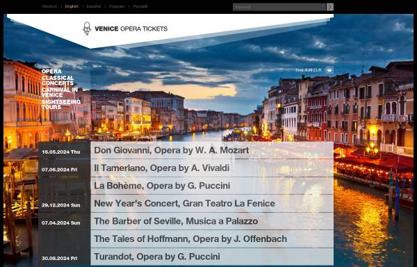 Venice Opera Tickets