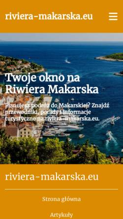 Vorschau der mobilen Webseite www.riviera-makarska.eu, Riviera Makarska