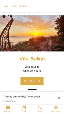 Vorschau der mobilen Webseite villa-soline.business.site, Villa Soline