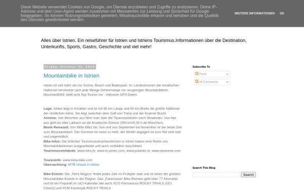 Vorschau von istrien.blogspot.com, Istrien Informationsführer