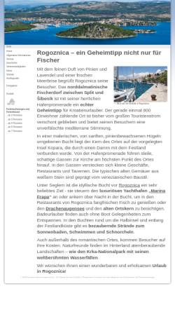 Vorschau der mobilen Webseite www.urlaub-in-rogoznica.de, Urlaub-in-Rogoznica.de