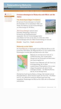 Vorschau der mobilen Webseite www.ferienwohnung-makarska.de, Ferienwohnung Makarska