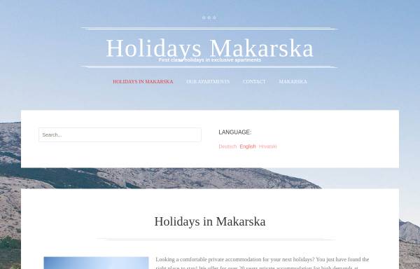 Vorschau von www.holidays-makarska.com, Ferienhaus der Familie Katić, Makarska