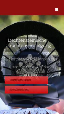 Vorschau der mobilen Webseite www.trachten.li, Liechtensteinische Trachtenvereinigung