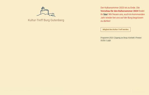 Kultur-Treff Burg Gutenberg