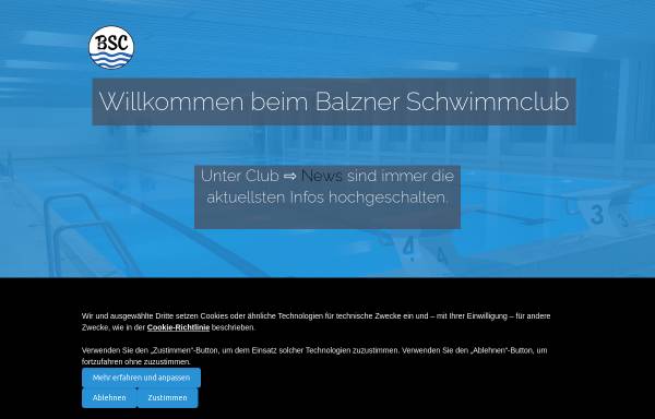 Vorschau von www.bsc.li, BSC - Balzner Schwimmclub
