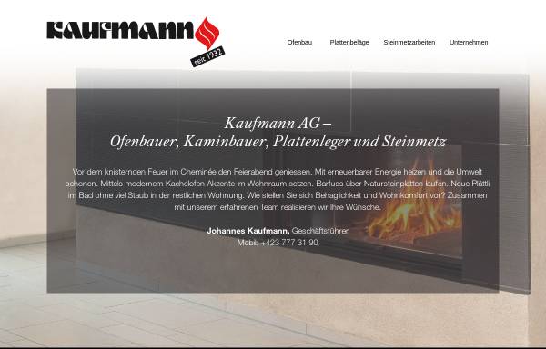 Vorschau von www.kaufmann-ag.li, A.Kaufmann AG