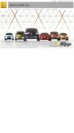 Vorschau der mobilen Webseite www.garage-nipp.com, Erich Nipp AG