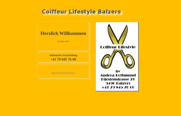 Vorschau von www.coiffeurlifestyle.li, Coiffeur Lifestyle