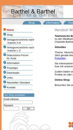 Vorschau der mobilen Webseite www.barthel.de, Verlagshaus Barthel & Barthel AG