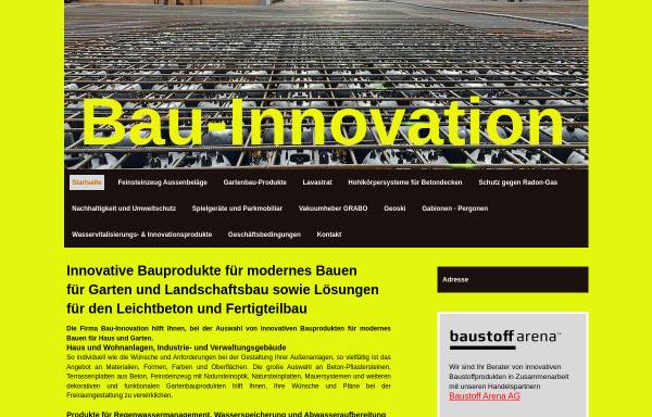 Vorschau von www.bau-innovation.info, Bau - Innovation, Inh. Andrea Knüsli-Hasler