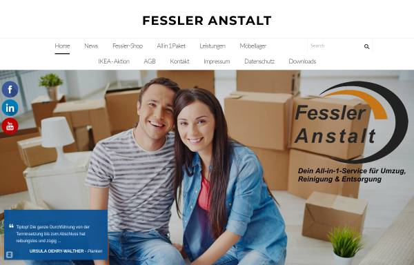 Vorschau von www.fessler.li, Fessler - Entsorgungstaxi und Kleintransporte, Inh. Jonny Fessler