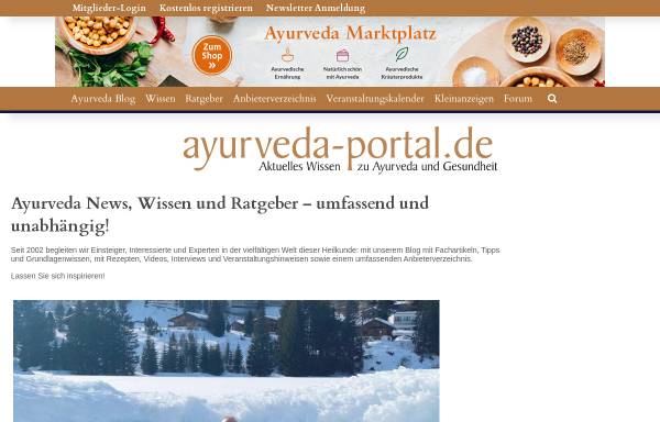 Vorschau von www.ayurveda-portal.de, Ayurveda-Portal