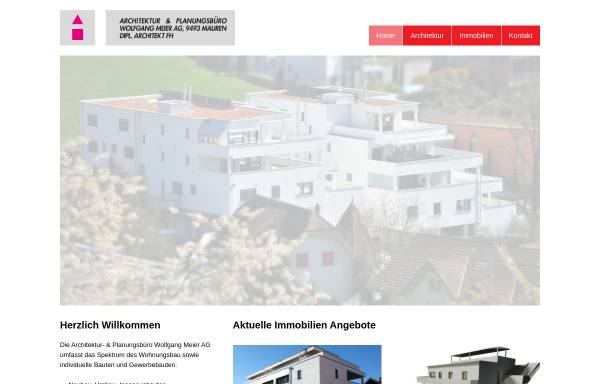 Vorschau von www.archmeier.li, Architektur und Planungsbüro Wolfgang Meier AG